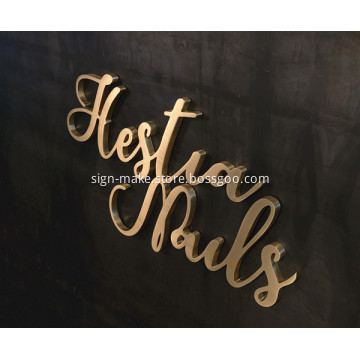 Hanging Metal Wall Letters